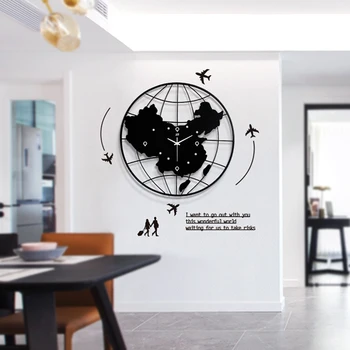 

Large Creative Wall Clock Modern Design Silent Living Room Wall Clock Abstract Bedroom Minimalist Relogio Home Decor 5050WC