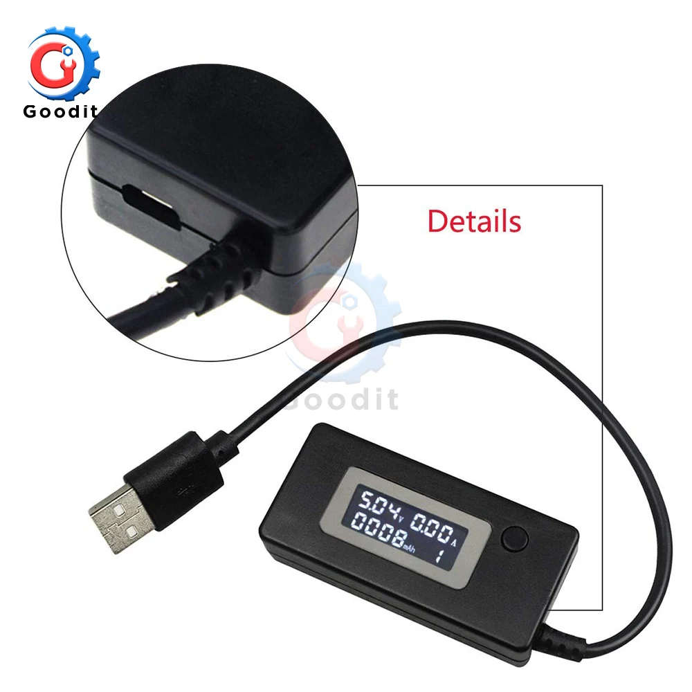 USB тестер Портативный доктор Мини ЖК-экран напряжение измеритель тока мобильное зарядное устройство детектор Вольтметр для телефона