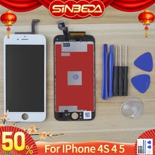 Sinbeda AAAA экран для iPhone 4S 4 5 lcd дисплей кодирующий преобразователь сенсорного экрана в сборе для iPhone 5 5S 6 lcd Pantalla Замена
