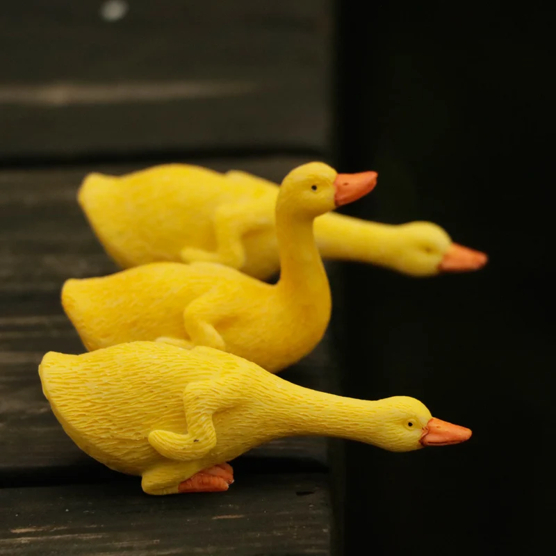 Мини Утка свинья креативные смолы украшения фигурка микро пейзаж Сад ремесла