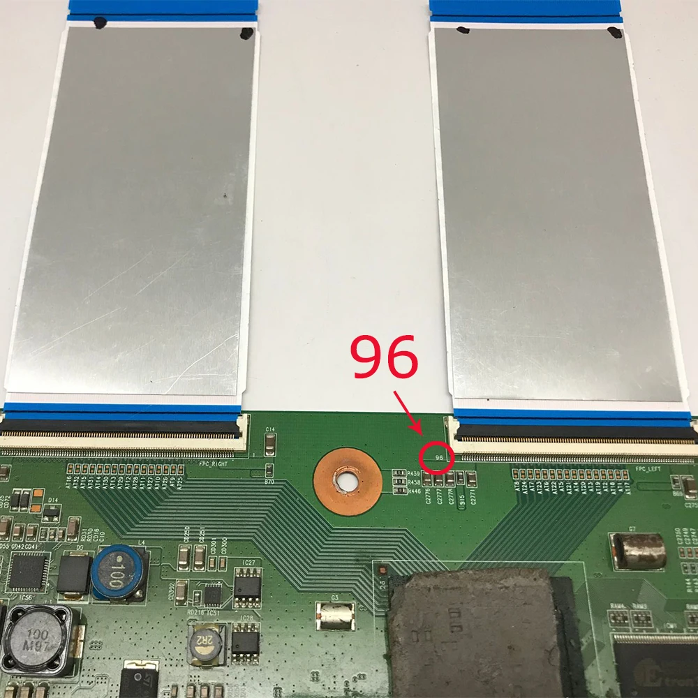 96 Pin Ribbon Cable for T-CON Board Original 120mm X 50mm With Lock 96Pin Flexible Cables TV Logic Board Flex Cables LCD Screen flex cables