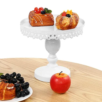 

White Crystal Cake Stand Round Cupcake Stand Cake Holder Dessert Display Wedding Birthday Party Decor
