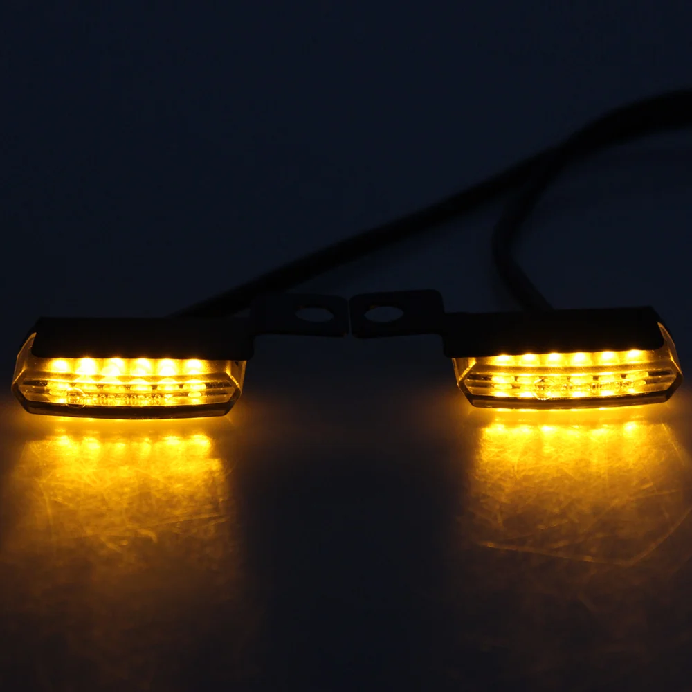 Frontal e Traseira de Led Indicador de Luz para Harley Luz de Seta Mini Bobber Honda Yamaha Café Racer Scooter Atv Motocross 4 Computers & Electronics