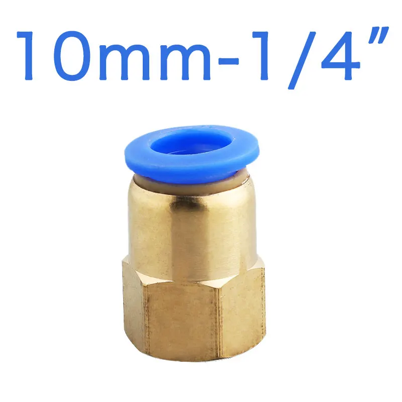 Шланг 4 мм 6 мм 8 мм 10 мм 12 мм фитинги для пневматического разъема 1/8 ''1/4'' 3/8 ''1/2'' внутренняя резьба для подключения воздушной трубки - Цвет: PCF10-02