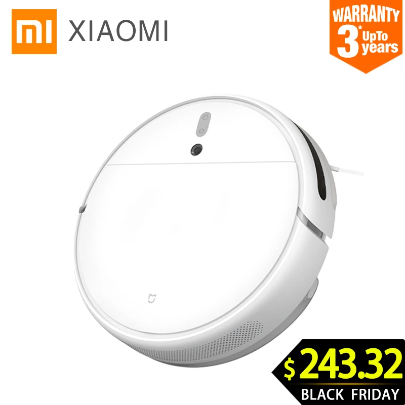 

New XIAOMI MIJIA Mi Robot Vacuum Cleaner 1C for Home Auto Sweeping Mopping Dust Sterilize cyclone Suction Smart Planned WIFI APP