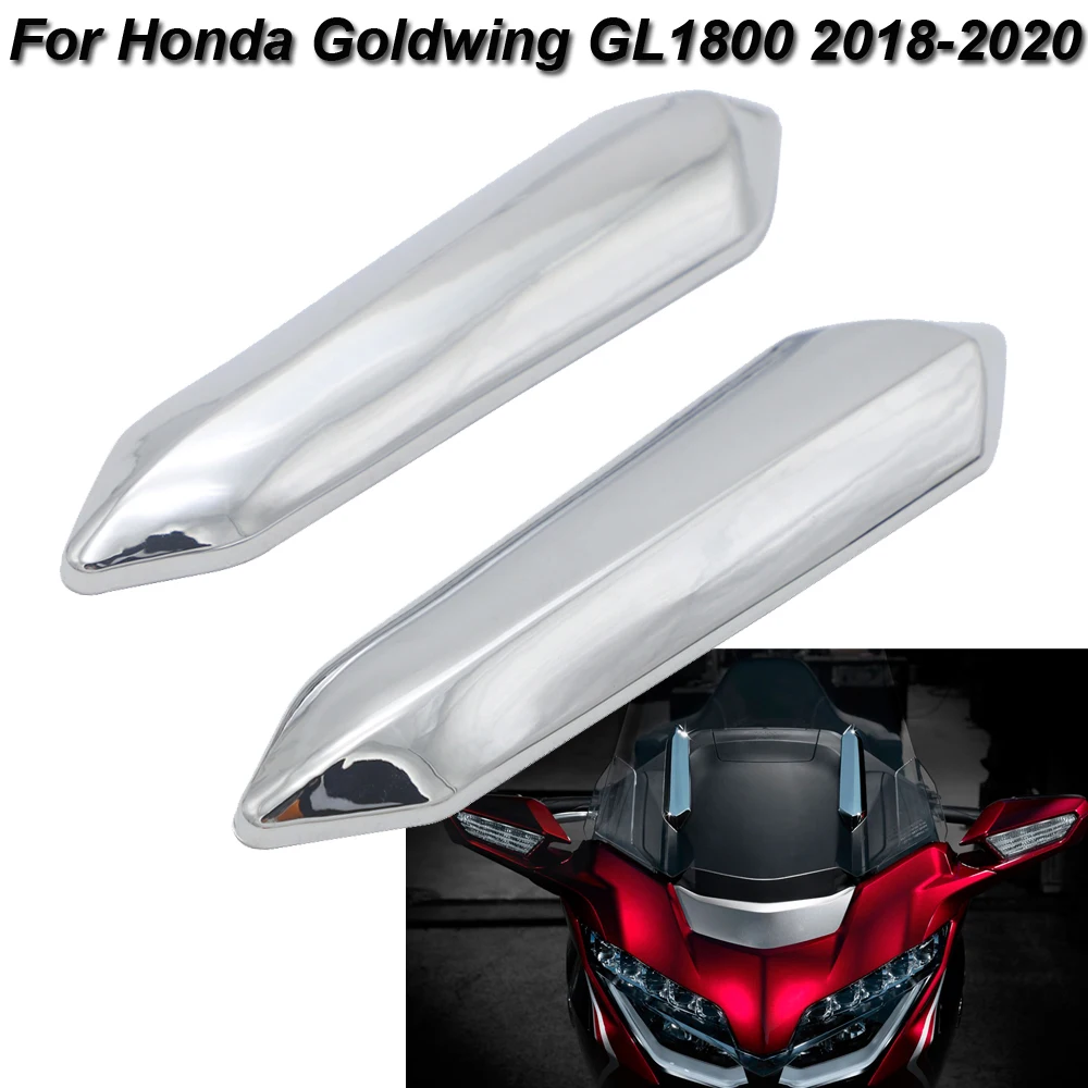 

Chrome Windshield Strut Covers Decorative Windscreen Accent Trim For Honda Goldwing GL1800 2018 2019 2020 Motorcycles