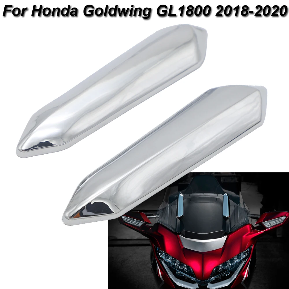 Il Puntone Del Parabrezza Cromato Copre Il Rivestimento Decorativo Dell'Accento Del Parabrezza Per Honda Goldwing Gl1800 2018 2019 2020 Moto