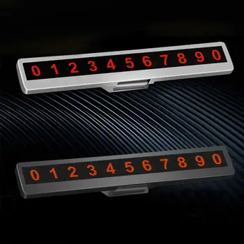 

Car Luminous Parking Number Plate Phone Number Car Parking Number Plate Hidden Universal Car Accessories