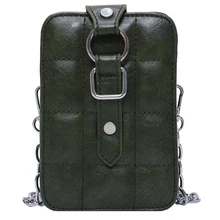 Модная сумка через плечо из искусственной кожи, женская сумка через плечо, мини-сумка, вечерняя сумка с цепочкой