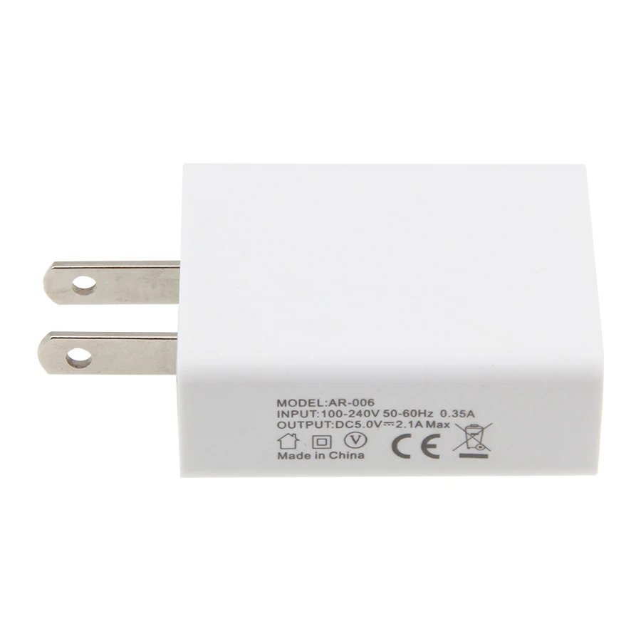 USB настенное зарядное устройство 5V 2A адаптер питания переменного тока с штепсельной вилкой США для телефона планшета и других связанных USB устройств питания 100 шт