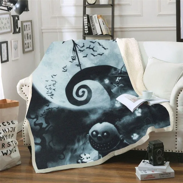 picture color Anime Stranger Things 3D Printed Double Velvet Home Sofa Watching Blanket Sherpa Blanket Warm Fleece Camping Blanket Quilt - Цвет: picture color