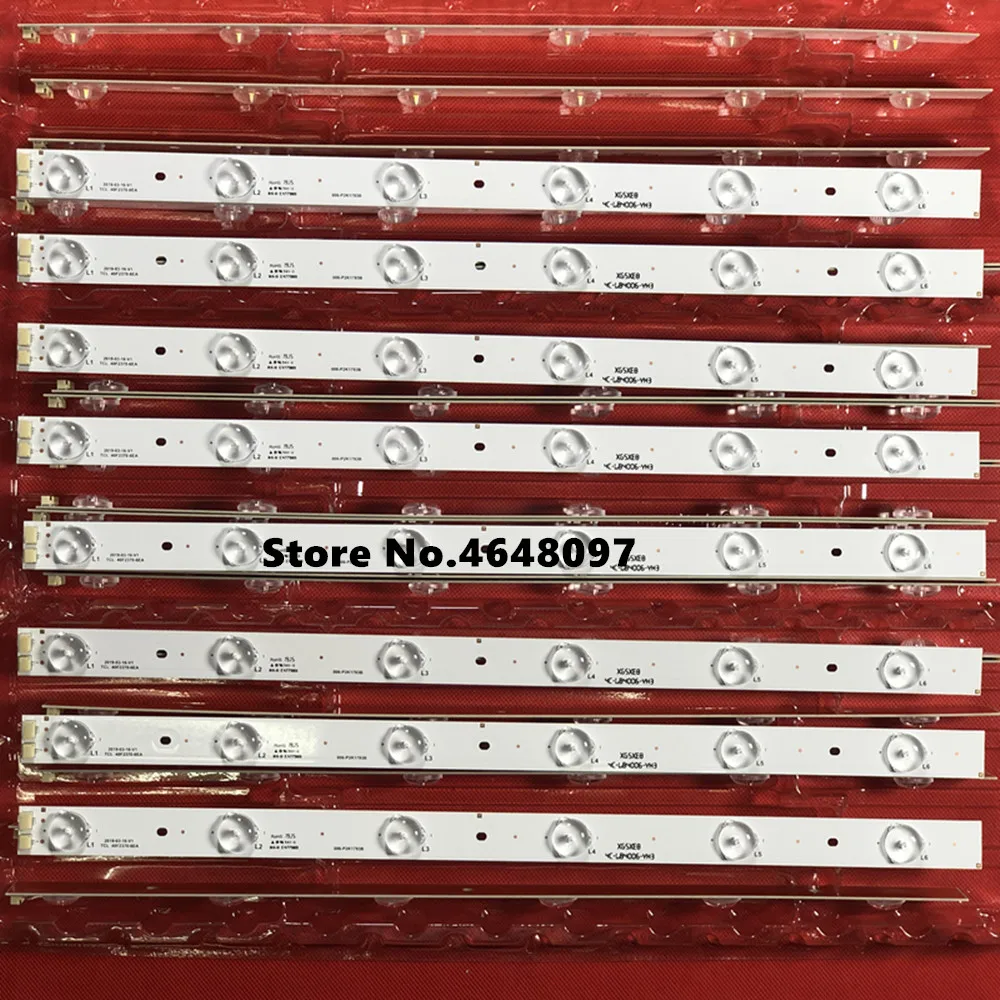 8 шт. светодиодные ленты для подсветки телевизора TCL L40F3309B 4C-LB4006-YH1 006-P2K1793B 40F2370-6EA |