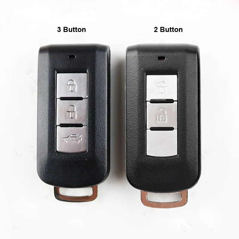 Smart Remote key shell 2  3 Buttons for Mitsubishi Exceed Outlander ASX Pajero Blank Key Case