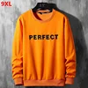Spring round neck pullover men's plus size 9XL loose sports casual long-sleeved clothes 140kg ► Photo 1/6