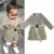 AU детская зимняя одежда для маленьких девочек, пальто с поясом, куртка, официальная верхняя одежда, для детей ясельного возраста, на возраст от 2 до 8 лет - изображение