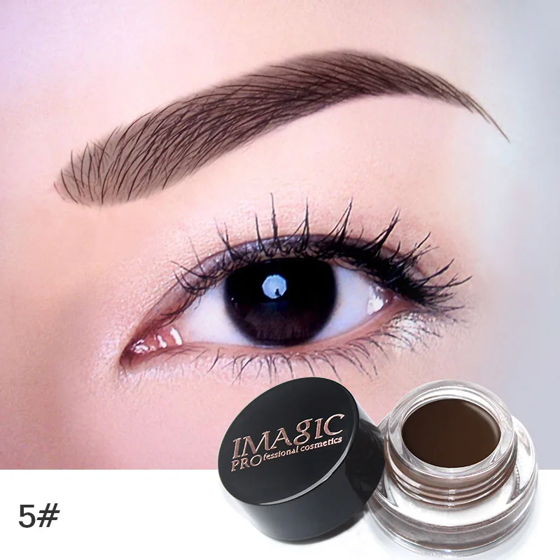 DARK BROWN IMAGIC гель для бровей водостойкая краска для бровей Тушь для бровей Тени для бровей помадка Косметика cejas карандаш для бровей с кисточкой - Цвет: DARK BROWN