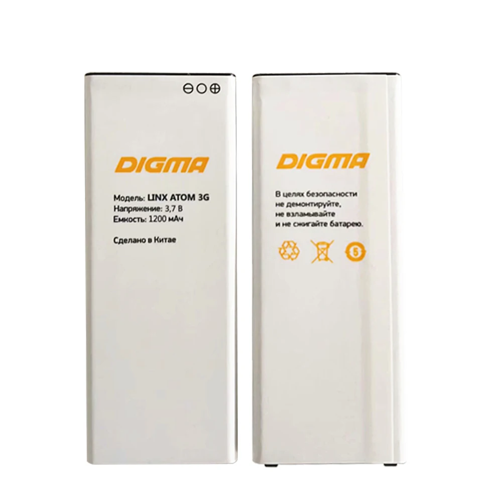 Аккумулятор LINX ATOM 3g для смартфона DIGMA LINX ATOM 3g, аккумулятор 3,7 V 1200mAh