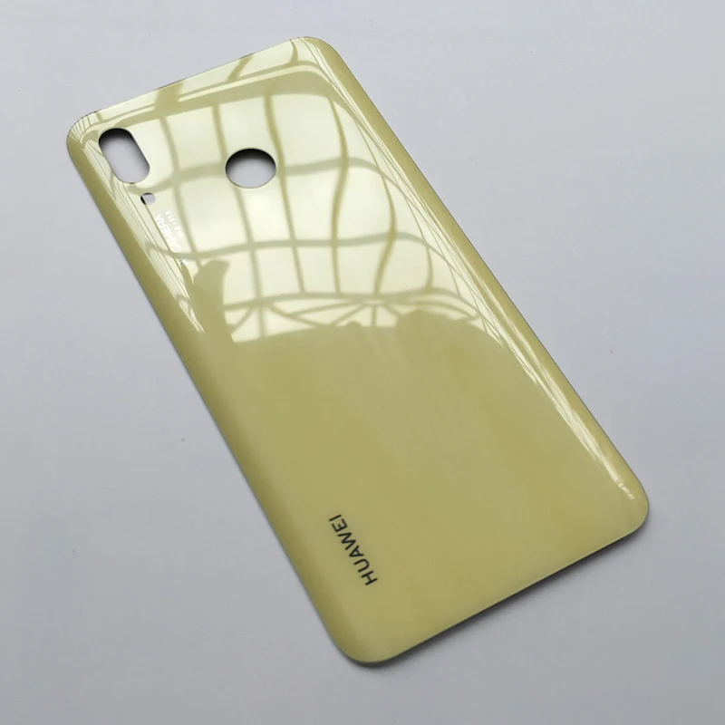 Крышка батарейного отсека для huawei Nova 3 Задняя стеклянная панель Задняя Дверь Корпус чехол для huawei Nova3 Nova 3 батарея стеклянная крышка Замена - Цвет: Yellow-No Lens
