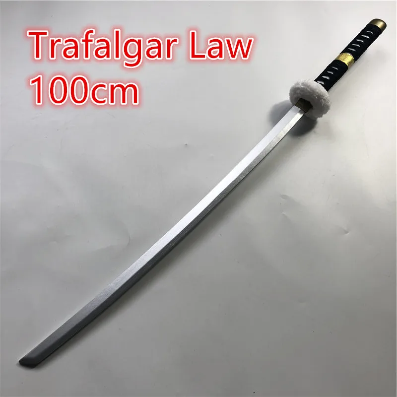 Anime Cosplay Trafalgar Law sword 1:1 Roronoa Zoro Sword Weapon Wood Ninja Knife Samurai Prop Toys 100cm | Дом и сад