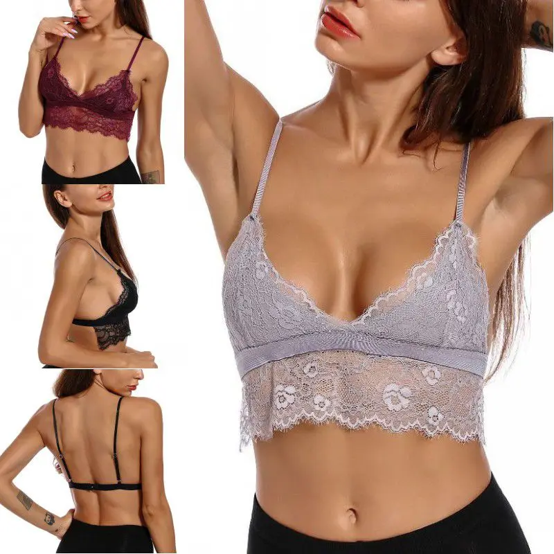 women Wholesale Fashion BRA Women Lady Lace Strap crop Top Bras Tube Vest Chest Wrap Bandeau Girl Vest Underwear Night WEAR