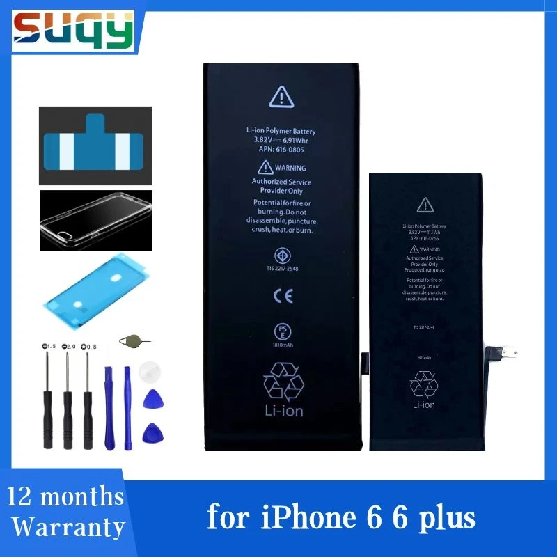 

Suqy for Iphone 6 Battery Original 0 Cycle Bateria for Iphone 6s Original for Apple Iphone 6 6 Plus Batteries Accumulator Phones