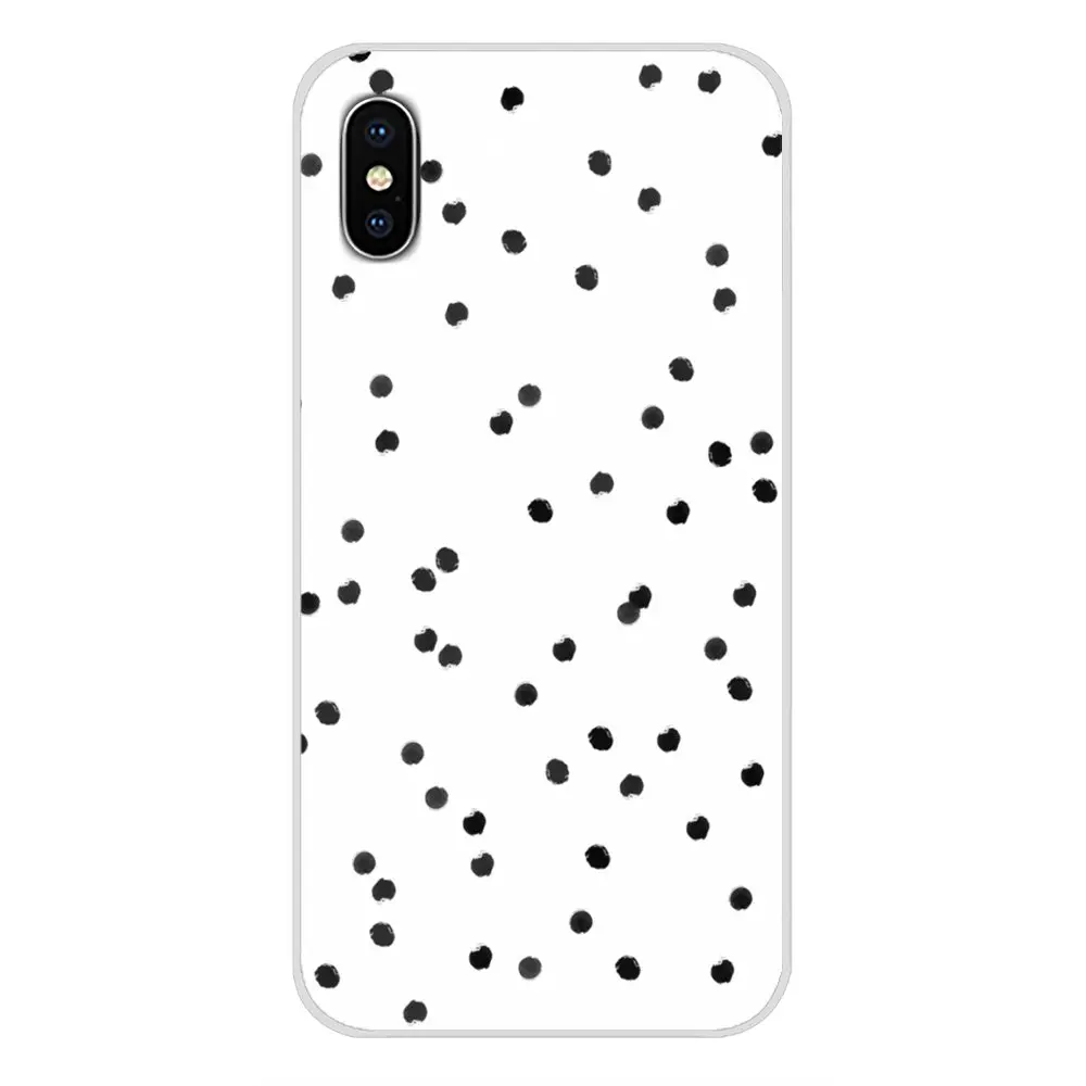 images 5 Черно-белый горошек для samsung Galaxy S3 S4 S5 Mini S6 S7 Edge S8 S9 S10 Lite Plus Note 4 5 8 9 Чехлы для мобильных телефонов - Цвет: images 5