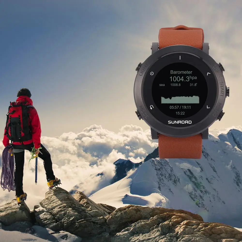Sunroad Men's Digital Smart GPS Heart Rate Sports