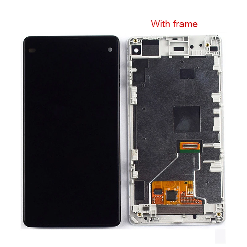 Для sony Xperia Z1 Compact Z1Mini Z1 Mini D5503 ЖК-дисплей панель+ сенсорный экран дигитайзер сенсор стекло в сборе рамка