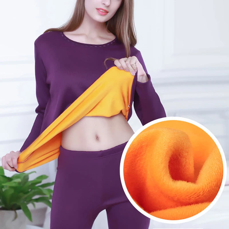 WZ Флисовые Теплые Топы размера плюс+ штаны, одежда, термобелье для мужчин, Зимние Женские кальсоны, комплекты - Цвет: WZ