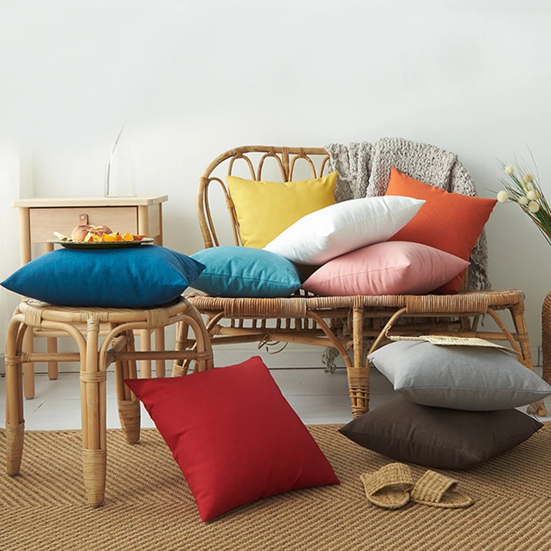 Lot De 2 Housses De Coussin Longues Et Colorées Pour Extérieur, 40 X 60 Cm, Imperméables Et Imprimées Des Deux Côtés Pour Jardin, Terrasse, Décoration