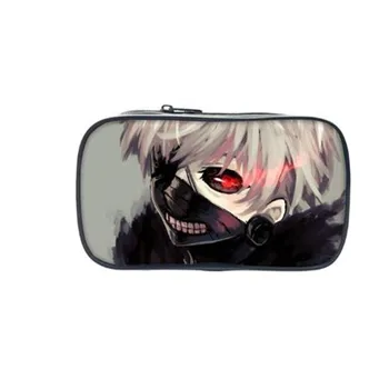 

Hot Japan Anime Tokyo Ghoul Pencil Cartoon Case 3D Printing Box For Children School Study Box Cool Make Up Bag For Gift Wallet