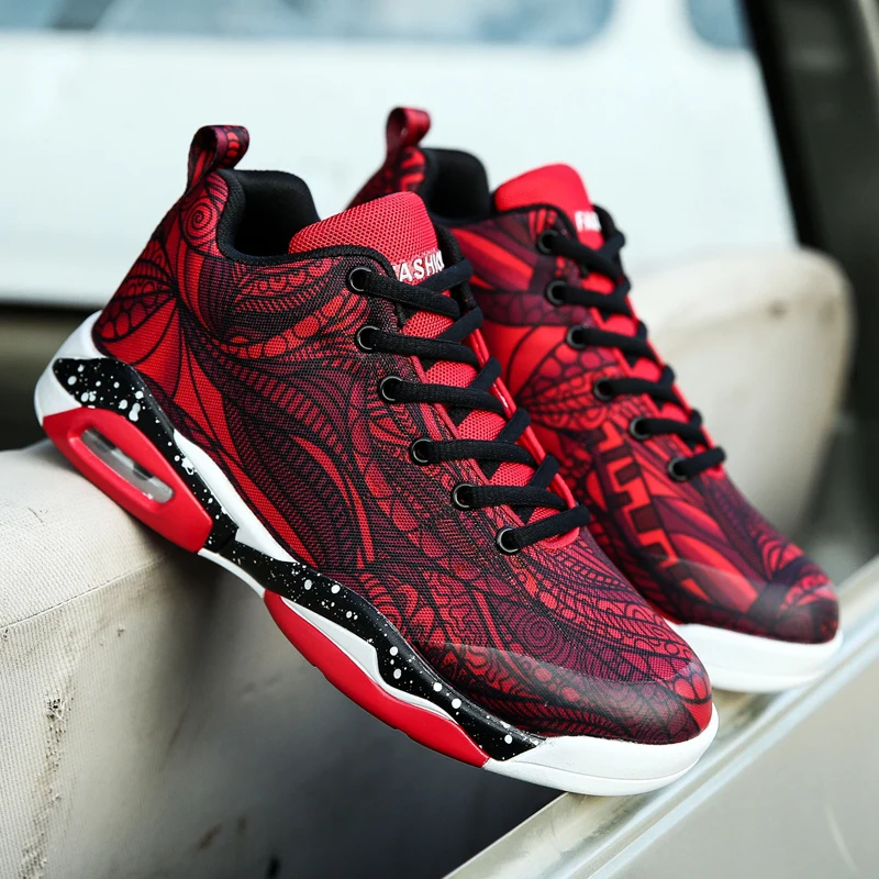 

FAN PAO Unisex Men Women Boy Girl Kid Air Cushion Outdoor Basketball Sport Sneakers AJ Shoes Ankle Protect Casual Athletic Shoes