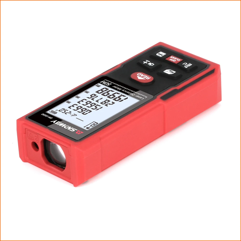 SNDWAY Laser Distance Rangefinder Hunting Rangefinder Digital Range finder Laser Tape Distance Ruler Sensor 50m Distance Meter