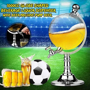 

1000cc/ml Globe Shape Design Mini Home Night Club Beverage Liquor Dispenser Beer Liquid Drinking Dispenser Machine Tool