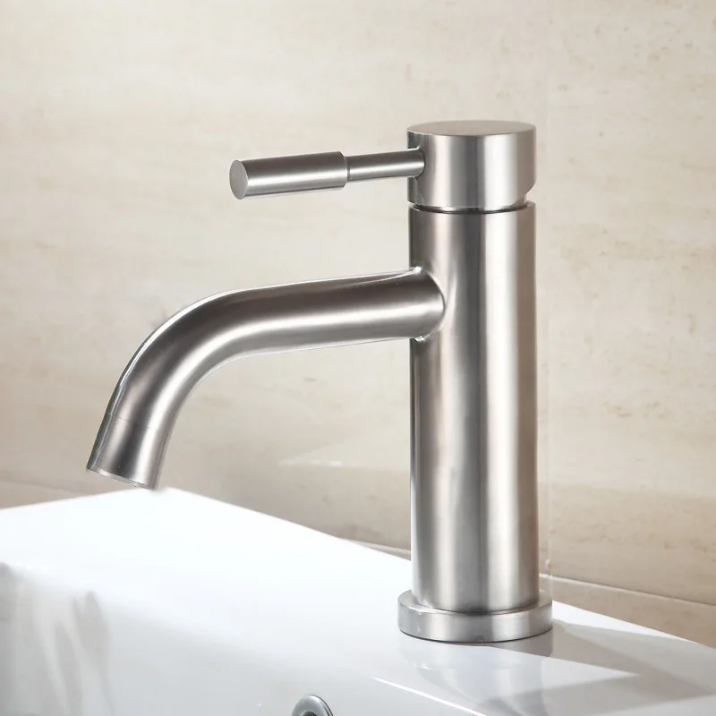 

Curved Glass Basin Leading 304 Stainless Steel Basin Faucet Bathroom Cabinet Dragon Faucet Hot And Cold Mixing Valve Wholesale