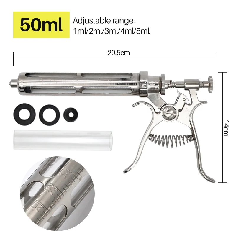 Automatic Veterinary Syringe Livestock Continuos Vaccination Injection ...