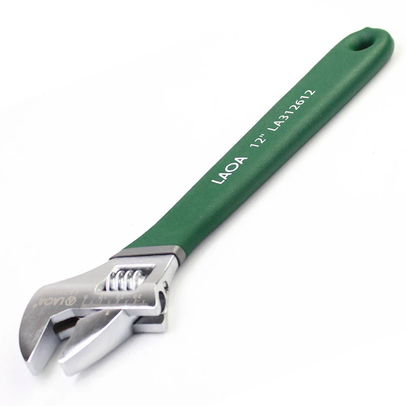 LAOA Anti-slide Universal Monkey Wrench Adjustable Spanner Adjust Wrenches With Scale Stainless steel Key Hand tools