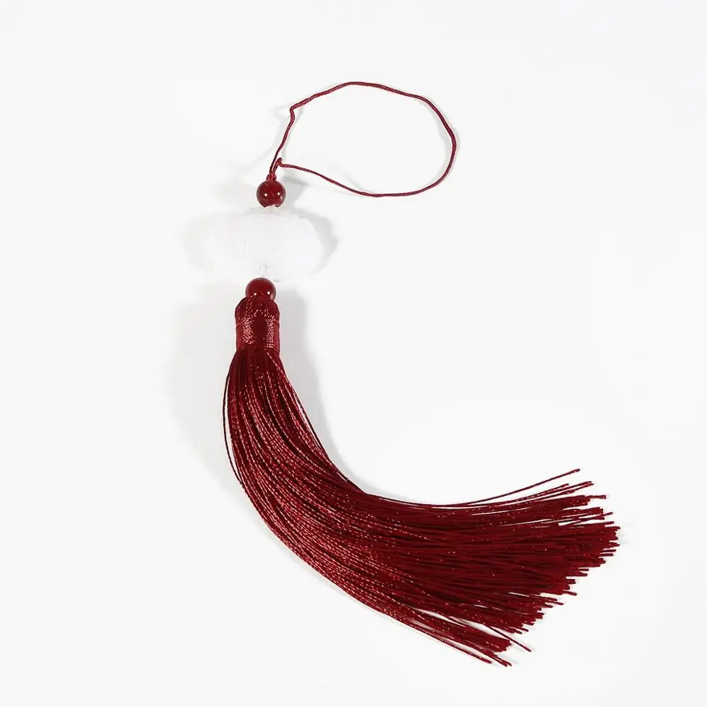 Burgundy 2 шт полиэстер шелковая кисточка DIY Ключ сотовый телефон сумка Украшение кисточки отделка шитье для занавески аксессуары для одежды - Цвет: Burgundy