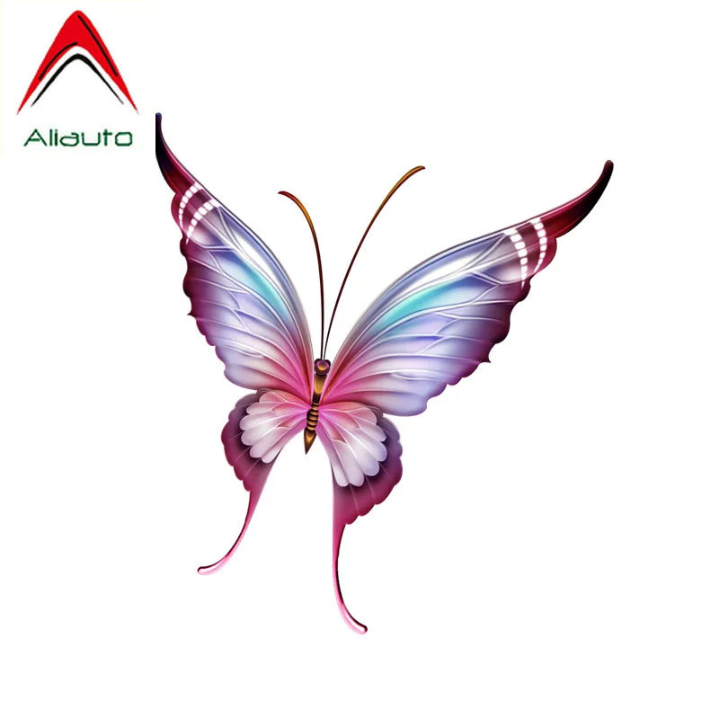 Aliauto забавные красивое животное бабочка наклейки для автомобиля Высокое