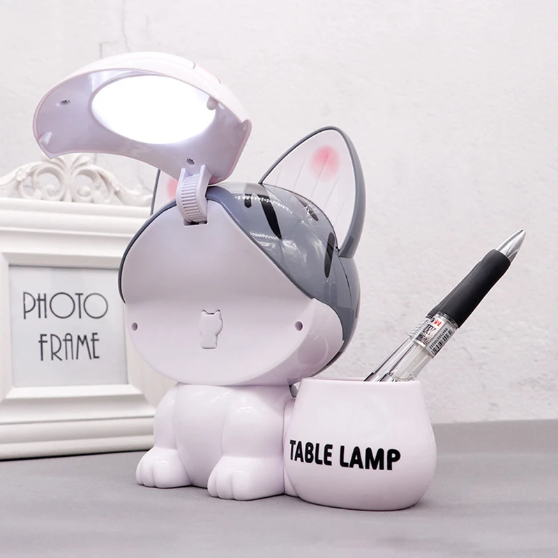 

Multifunctional Cat Piggy Bank USB Table Lamp Pen Holder LED Reading Lamp Coins Storage Box Kids Child Birthday Christmas Gift