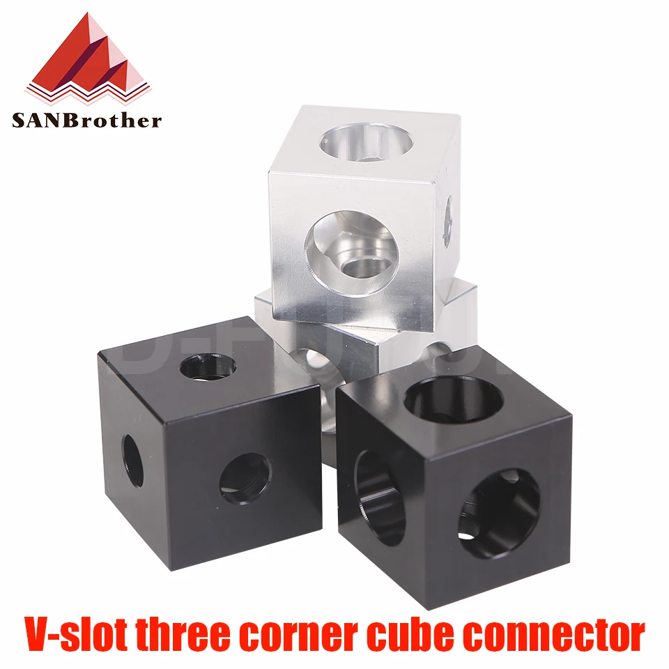 3D printer openbuilds V-slot three corner cube prism connector adjustable wheel bracket | Компьютеры и офис