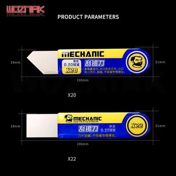 

Mechanic Solder Paste Tin Scraping Mixing Knife for BGA Stencil Reballing Repair Tools plant tin scraping solder paster's weak