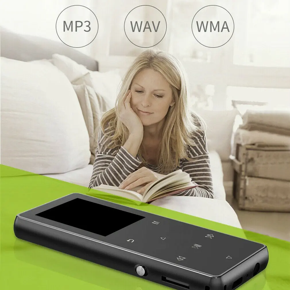 1,8 дюймов K1 сенсорный металлический внешний выпуск портативный MP3 музыкальный плеер с FM Hi-Fi без потерь Поддержка до 128 ГБ