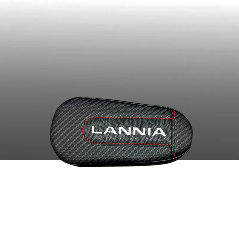 style 1 Для Nissan Lannia 1 шт., карбоновая кожа, авто подушка для ног, наколенник, Автомобильный Дверной рычаг, автомобильные аксессуары, защита для автомобиля - Название цвета: style 1