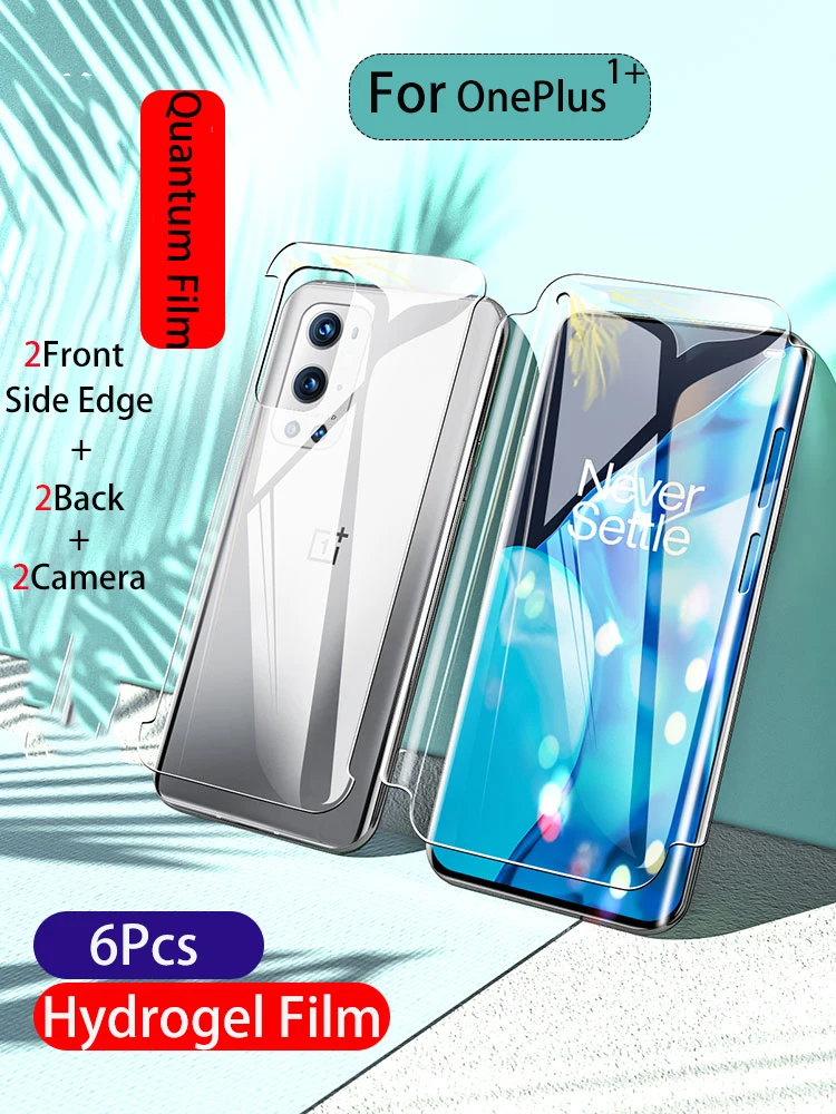 1 + 10Pro 8T 9RT мягкий протектор экрана для OnePlus 9 9Pro Гидрогелевая пленка 8Pro 7TPro 360 ° HD