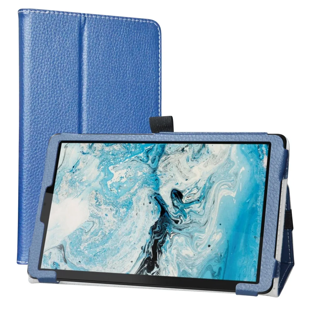 Чехол для " lenovo Smart Tab M8(TB-8505FS) планшет с откидной подставкой из искусственной кожи с эластичной застежкой