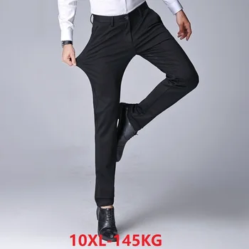 

men suit pants formal business office Trousers plus size 6XL 7XL 8XL 9XL 10XL 50 52 autumn Straight suit pants navy blue black