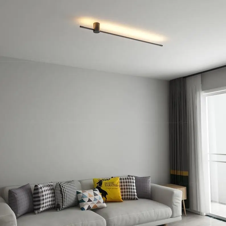Современный минималистичный светодиодный Напольная Лампа в скандинавском стиле, стоячие лампы для гостиной, черные алюминиевые светильники, светильник-подставка для салона