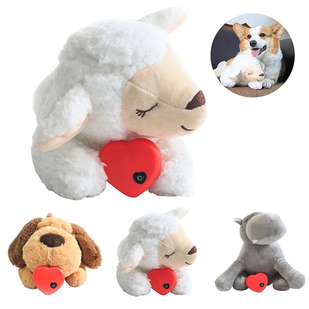 stuffed animal with heartbeat for dogs