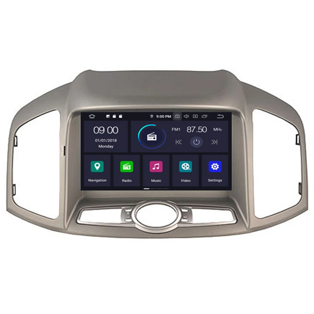 Автомобильная стереомагнитола 8 дюймов IPS Android 10 GPS для Chevrolet Captiva 2012 2013 2014 2015